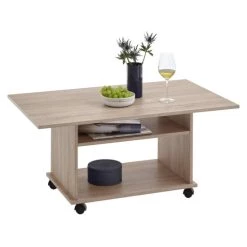 Top 10 🛒 FMD Möbel FMD Couchtisch Auf Rollen AZUR Eiche Nb; 662-001 🧨