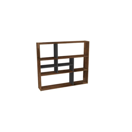 Am billigsten 🛒 FMD Möbel FMD Mika Large Bibliotheque - Schwarz Alter Dunkler Stil 🛒 – Bild 2