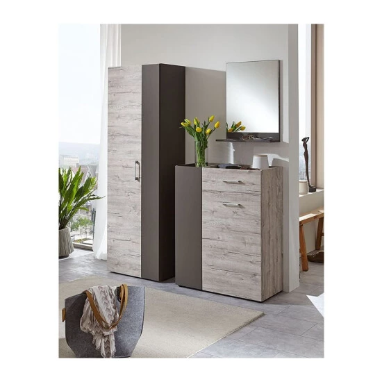 Top 10 ❤️ FMD Möbel FMD Kommode Mit 2 Türen Und 1 Schublade Sandeiche-Optik Und Lavagrau 😀 – Bild 7