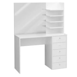 Rabatt ⭐ FMD Möbel Schminktisch MARL Schreibtisch In Weiß Ca. 105 X 140 X 40 Cm 👏