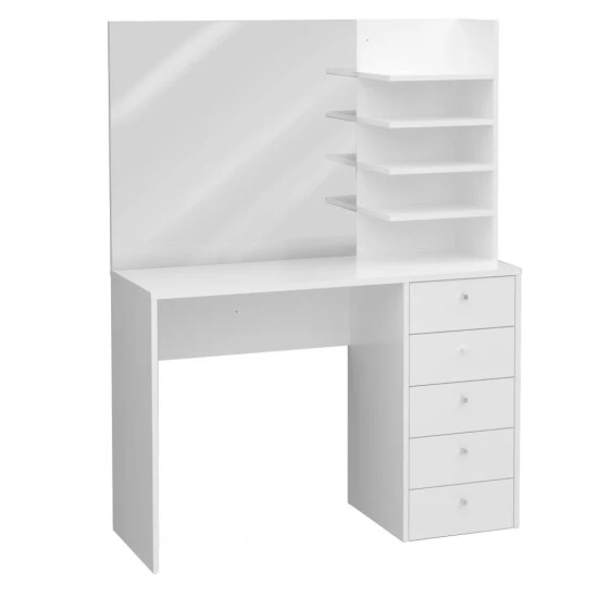 Rabatt ⭐ FMD Möbel Schminktisch MARL Schreibtisch In Weiß Ca. 105 X 140 X 40 Cm 👏