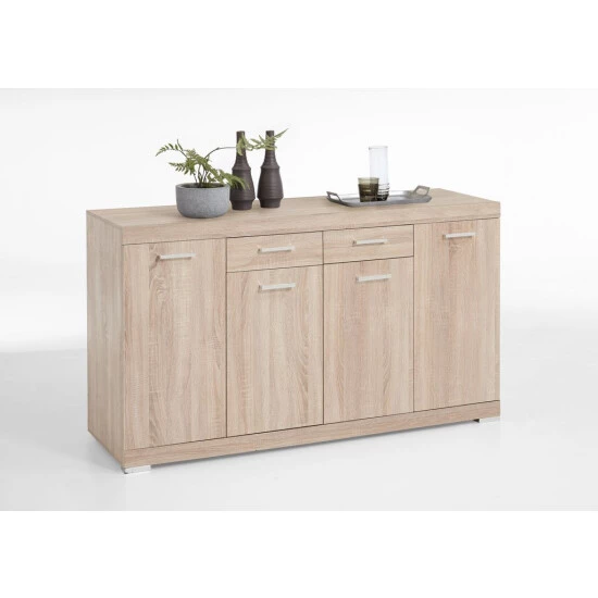 Rabatt 😀 FMD Möbel FMD Furniture 4020-404 Kommode In Nachbildung Sonoma Eiche Nachbildung, Maße Ca. 160 X 90 X 50 Cm (BxHxT) 😉