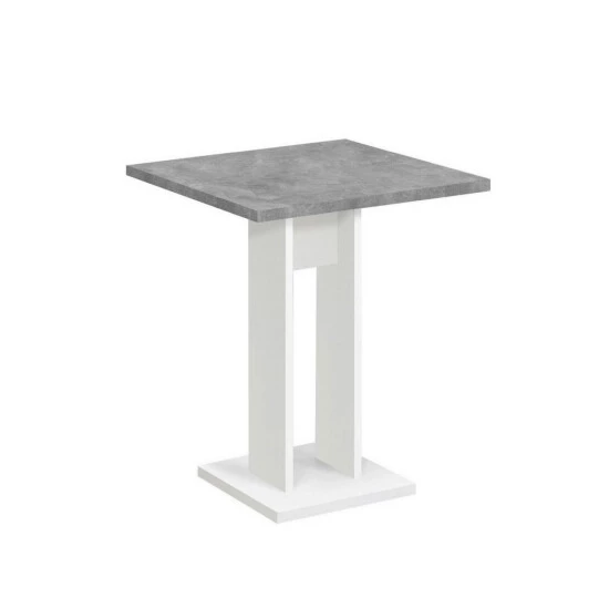 Aktion 🛒 FMD Möbel FMD Furniture Esstisch Säulentisch 70 X 70 X 75 Cm Weiß / Beton LA Küchentisch Für Schmale Küchen ⌛ – Bild 7