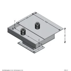 Am billigsten 👍 FMD Möbel FMD Furniture Couchtisch Wohnzimmertisch Sofatisch 100 X 65 X 45 Cm Beton LA / Weiß Edelglanz Mit Zwei Großen Schubladen ❤️