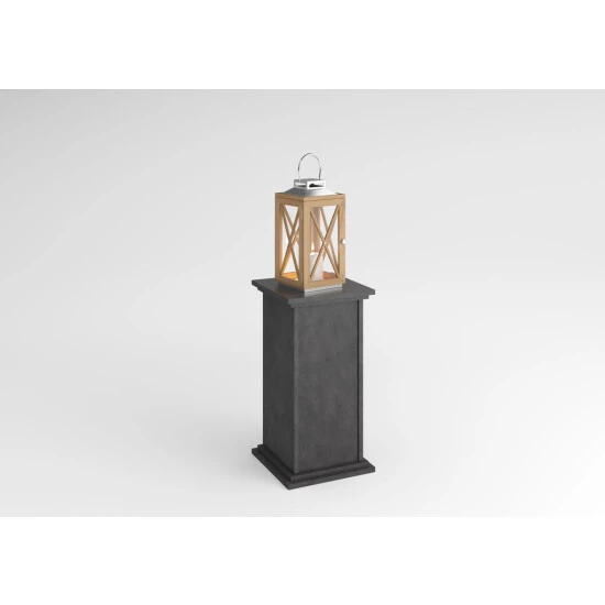 Coupon 🌟 FMD Möbel FMD Furniture Dekosäule Blumensäule 30 X 30 X 57,9 Cm In Matera, Mit 2 Ablagen Und Tür, Pflanzsäule 😀 – Bild 3