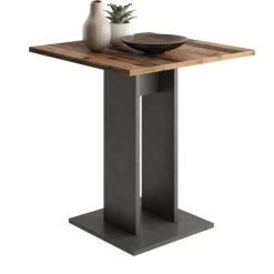 Aktion 🧨 FMD Möbel Tisch Esszimmertisch Küchentisch Beistelltisch Ca. 70 X 70 Cm BANDOL 1 Matera Grau Old Style 😀
