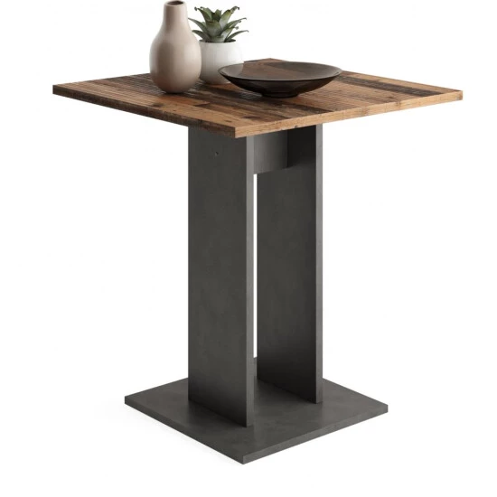Aktion 🧨 FMD Möbel Tisch Esszimmertisch Küchentisch Beistelltisch Ca. 70 X 70 Cm BANDOL 1 Matera Grau Old Style 😀