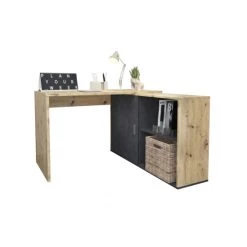 Blitzangebot 😉 FMD Möbel Schreibtisch Winkelschreibtisch Bürotisch Arbeitstisch Home Office Ca. 119 X 124 Cm VALLEY Artisan Eiche 😍