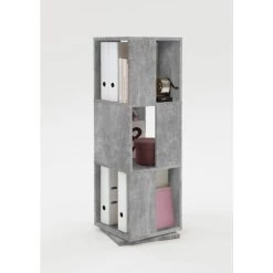 Beste Bewertungen von 🧨 FMD Möbel FMD Furniture 291-001 Drehregal In Nachbildung Beton Light Atelier, Maße Ca. 34 X 108 X 34 Cm (BxHxT) 😍