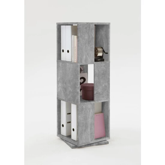 Beste Bewertungen von 🧨 FMD Möbel FMD Furniture 291-001 Drehregal In Nachbildung Beton Light Atelier, Maße Ca. 34 X 108 X 34 Cm (BxHxT) 😍