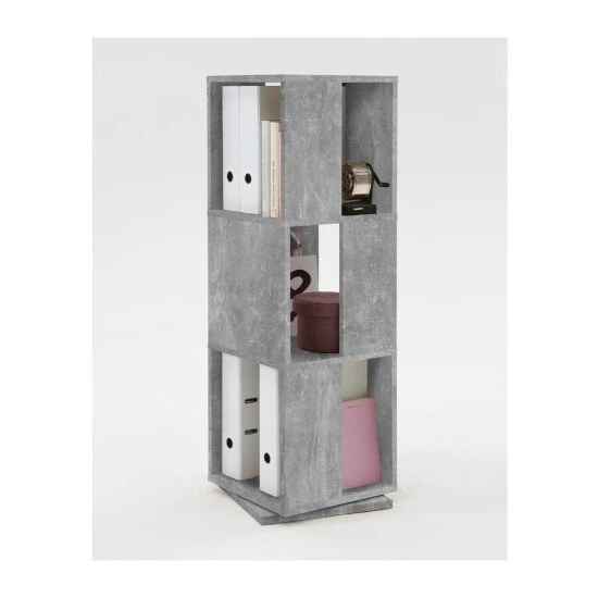 Beste Bewertungen von 🧨 FMD Möbel FMD Furniture 291-001 Drehregal In Nachbildung Beton Light Atelier, Maße Ca. 34 X 108 X 34 Cm (BxHxT) 😍 – Bild 13