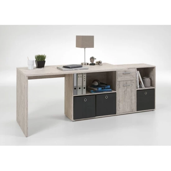 Auslauf ⭐ FMD Möbel LEX 1, Schreibtisch, Sandeiche Nb, 353-001 🥰 – Bild 4