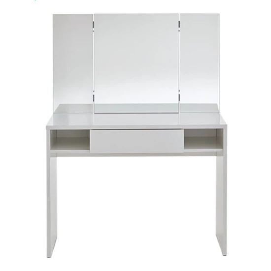 Top 10 🛒 FMD Möbel FMD Furniture 939-001 Schminktisch In Nachbildung Weiß Edelglanz, Maße Ca. 100 X 135,7 X 41,5 Cm (BxHxT) ✔️ – Bild 10