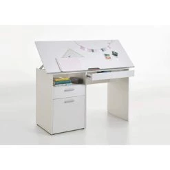 Aktion ✔️ FMD Möbel 3009-001 DELFT Weiß Schreibtisch Kinderschreibtisch Jugendzimmertisch Kindertisch Klappbar FMD 👍