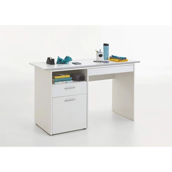 Aktion ✔️ FMD Möbel 3009-001 DELFT Weiß Schreibtisch Kinderschreibtisch Jugendzimmertisch Kindertisch Klappbar FMD 👍 – Bild 2