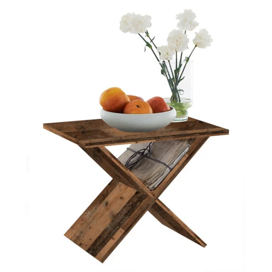 Besorgen 😍 FMD Möbel FMD Furniture 628-001 Beistelltisch In Nachbildung Old Style Dunkel, Maße 54,5 X 43 X 38,5 Cm (BxHxT) 🔔 – Bild 2