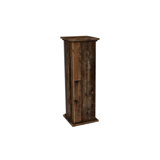 Bester Verkauf ✨ FMD Möbel FMD Furniture Dekosäule Blumensäule 30 X 30 X 89 Cm In Old Style Dunkel, Mit 2 Höhenverstellbaren Ablagen Und Tür, Pflanzsäule 🎁 – Bild 8