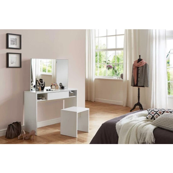 Bester Verkauf 🧨 FMD Möbel Hocker - Weiß Matt - 40 X 35 Cm 🔥 – Bild 4