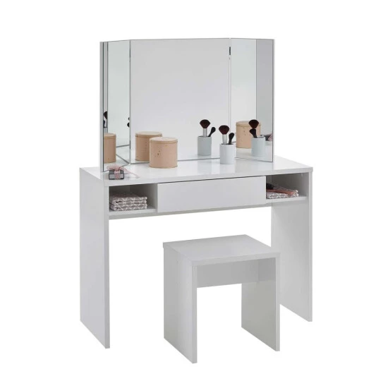 Bester Verkauf 🧨 FMD Möbel Hocker - Weiß Matt - 40 X 35 Cm 🔥 – Bild 5