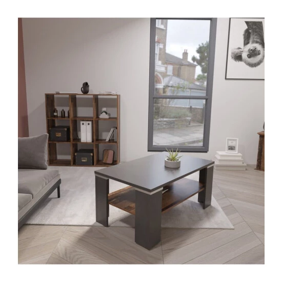 Bestes Angebot 👏 FMD Möbel FMD Couchtisch Mit Ablage Matera-Grau Und Antik-Stil 🌟 – Bild 6