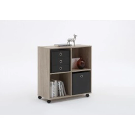 Brandneu ❤️ FMD Möbel SPRINT Regal Mit 4 Fächern Auf Rollen - Weiß - Maße: 72 Cm X 78 Cm X 33 Cm; 290-001 🎉 – Bild 5