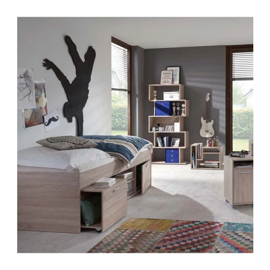 Bestes Angebot 👏 FMD Möbel FMD Furniture 810-001 Bettanlage Mit Stauraum In Ausführung Weiß, Maße Ca. 203,5 X 58,5 X 95,9 Cm (BxHxT) 😉 – Bild 10