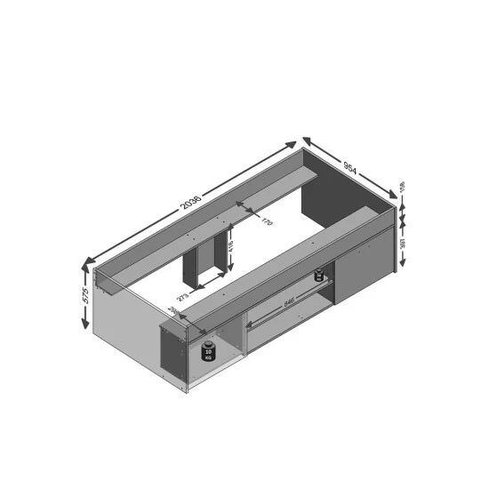 Bestes Angebot 👏 FMD Möbel FMD Furniture 810-001 Bettanlage Mit Stauraum In Ausführung Weiß, Maße Ca. 203,5 X 58,5 X 95,9 Cm (BxHxT) 😉 – Bild 13