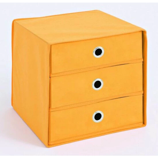 Rabatt 🧨 FMD Möbel MEGA 31 Aufbewahrungsbox Mit 3 Schubkästen - Orange - Maße: 31,5 Cm X 31,5 Cm X 32 Cm; 248-031 🥰 – Bild 5