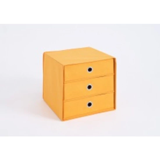 Rabatt 🧨 FMD Möbel MEGA 31 Aufbewahrungsbox Mit 3 Schubkästen - Orange - Maße: 31,5 Cm X 31,5 Cm X 32 Cm; 248-031 🥰 – Bild 6