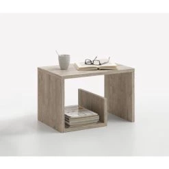 Besorgen 🔥 FMD Möbel MIKE Beistelltisch - Sandeiche - Maße: 59 Cm X 38 Cm X 36 Cm; 632-001 ✨
