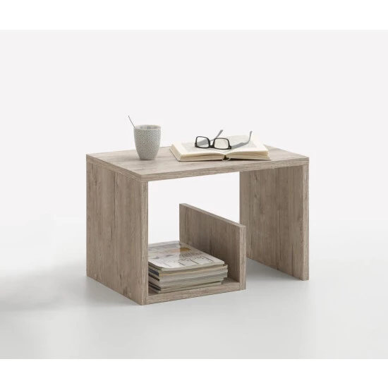 Besorgen 🔥 FMD Möbel MIKE Beistelltisch - Sandeiche - Maße: 59 Cm X 38 Cm X 36 Cm; 632-001 ✨