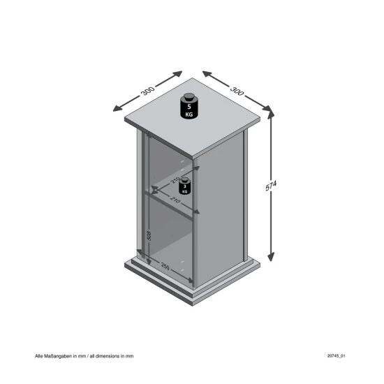 Top 10 🤩 FMD Möbel FMD Furniture Dekosäule ✔️ – Bild 11