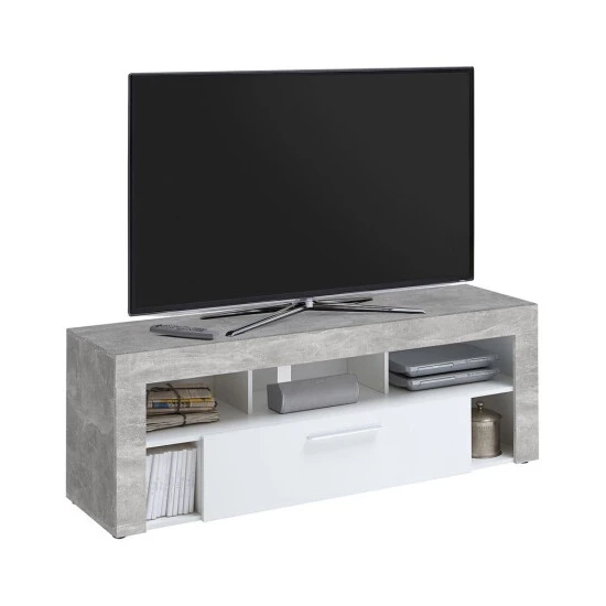 Besorgen ✨ FMD Möbel FMD Furniture 271-001 TV/HiFi Lowboard In Ausführung Beton Light Atelier/Weiß, Maße 150 X 53 X 41,5 Cm (BxHxT) ✨ – Bild 8