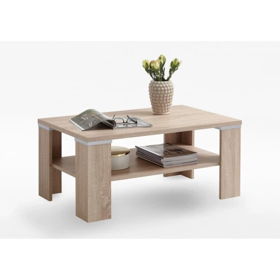 Am billigsten 🤩 FMD Möbel FMD Couchtisch BASTIA Eiche Nb; 664-001 🥰 – Bild 4