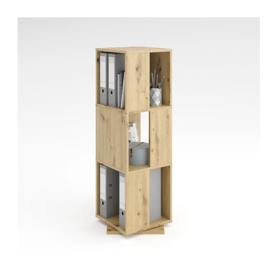 Am billigsten 🧨 FMD Möbel FMD Furniture 291-001 Drehregal In Nachbildung Artisan Eiche Nachbildung, Maße 34 X 108 X 34 Cm (BxHxT) 💯 – Bild 10