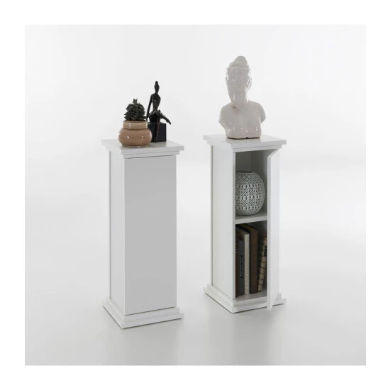 Beste Bewertungen von 🌟 FMD Möbel FMD Beistelltisch Mit Tür 57,4 Cm Weiß 🌟 – Bild 6