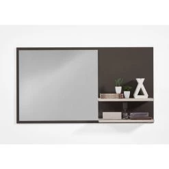 Rabatt ⭐ FMD Möbel OXFORD 5 Wandspiegel - Lava/Sandeiche - Maße: 130 Cm X 72 Cm X 18 Cm; 498-005 😉