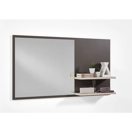 Rabatt ⭐ FMD Möbel OXFORD 5 Wandspiegel - Lava/Sandeiche - Maße: 130 Cm X 72 Cm X 18 Cm; 498-005 😉 – Bild 2