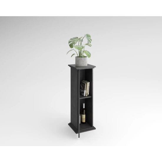 Coupon 🛒 FMD Möbel FMD Furniture Dekosäule Blumensäule 30 X 30 X 89 Cm In Matera, Mit 2 Höhenverstellbaren Ablagen Und Tür, Pflanzsäule 🔥 – Bild 2